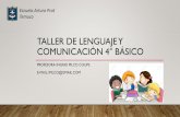Taller de Lenguaje y comunicación 4° básico