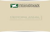 MEMORIA ANUAL - Participación Ciudadana