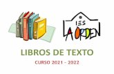 Libros de texto curso 2021:2022