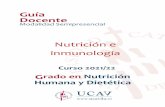 Nutrición e inmunología - UCAVILA