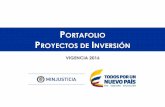 PORTAFOLIO PROYECTOS DE INVERSIÓN
