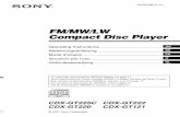 FM MW LW Compact Disc Player - Sony FR