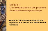 Bloque I: Contextualización del proceso de enseñanza ...