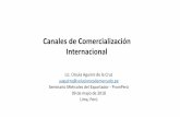 Canales de Comercialización Internacional