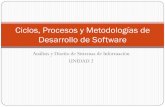 Ciclos, Procesos y Metodologías de Desarrollo de Software