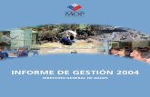 INFORME DE GESTIÓN 2004 - Dirección General de Aguas