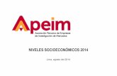 NIVELES SOCIOECONÓMICOS 2014 - APEIM