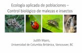 Ecología aplicada de poblaciones Control biológico de ...