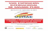 XXIX EXPOSICIÓN INTERNACIONAL DE GANADO PURO