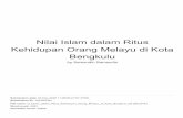 Bengkulu Kehidupan Orang Melayu di Kota Nilai Islam dalam ...