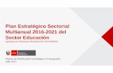 Plan Estratégico Sectorial Multianual 2016-2021 del Sector ...
