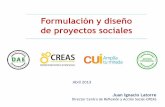 Formulación y diseño de proyectos sociales
