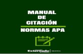 CITACIÓN DE MANUAL NORMAS APA