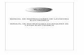 MANUAL DE INSTRUCCIONES DE LAVADORA ELECTRONICA MANUAL DE ...