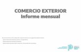 COMERCIO EXTERIOR Informe mensual