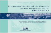 Encuesta Nacional de Gastos de los Hogares 2013. ENGASTO ...