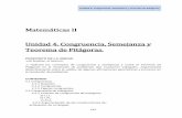 Matemáticas II Unidad 4. Congruencia, Semejanza y Teorema ...