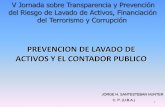 PREVENCION DE LAVADO DE ACTIVOS Y EL CONTADOR PUBLICO