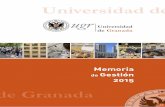 Memoria de Gestión 2015 - Universidad de Granada