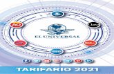 TARIFARIO 2021 - El Universal