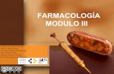 FARMACOLOGÍA MODULO III
