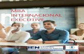 MBA INTERNACIONAL EXECUTIVE - IEN-UPM