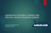 LIQUIDACION CONCURSAL CONSTRUCTORA TESTA SPA + …