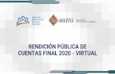 RENDICIÓN PÚBLICA DE CUENTAS FINAL 2020 - VIRTUAL