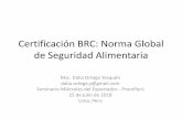 Certificación BRC: Norma Global de Seguridad Alimentaria