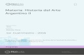 Materia: Historia del Arte Argentino II