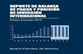 REPORTE DE BALANZA DE PAGOS Y POSICIÓN DE INVERSIÓN ...