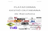PLATAFORMA GESTIÓ CIUTADANA de Barcelona