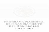 Programa Nacional de Financiamiento del Desarrollo 2013 - 2018