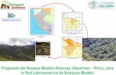Propuesta del Bosque Modelo Abancay (Apurímac Perú), para ...