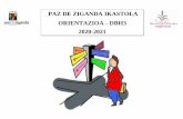 PAZ DE ZIGANDA IKASTOLA ORIENTAZIOA - DBH3 2020-2021