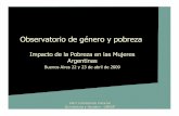 Impacto de la pobreza en las mujeres argentinas