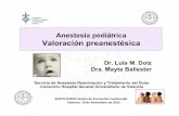 Anestesia pediátrica Valoración preanestésica