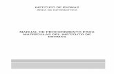 Manual de procedimiento Matricula (matricula,pago,cambio