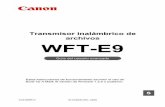 Transmisor inalámbrico de archivos WFT-E9