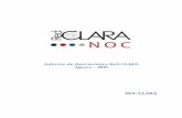 Informe de Operaciones Red CLARA Agosto - 2016