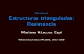 Estructuras IEstructuras trianguladas: Resistencia