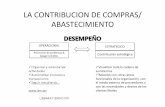 LA CONTRIBUCION DE COMPRAS/ ABASTECIMIENTO
