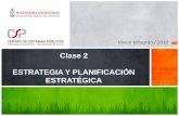 Clase 2 ESTRATEGIA Y PLANIFICACIÓN ESTRATÉGICA