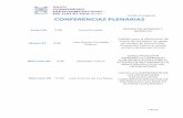 Listado de programa CONFERENCIAS PLENARIAS