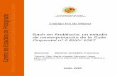 Bach en Andalucía: un estudio de reinterpretación de la ...