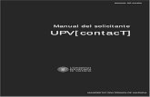 Manual del solicitante UPV[contacT]