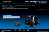 HEADSET GAMER HSG601 - Game Factor