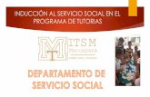 INDUCCIÓN AL SERVICIO SOCIAL EN EL PROGRAMA DE …