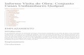 Informe Visita de Obra: Conjunto Casas Unifamiliares ...