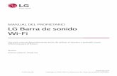MANUAL DEL PROPIETARIO LG Barra de sonido Wi-Fi